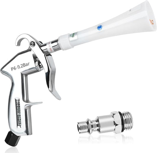 Air Blow Gun Car Detailing Dry Cleaning Air Gun with Tapered Nozzle High Pressure Car Cleaning Tool, Car Dryer Air Blower for Car Surfaces Quickly Blasts Dust, Works with Air Compressor