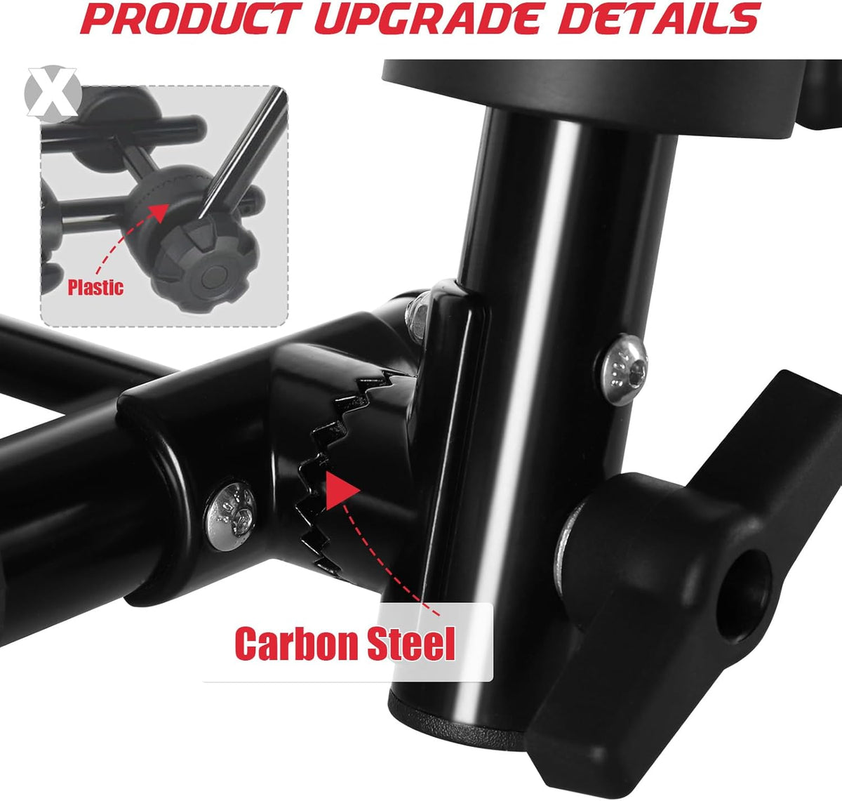 FORWODE Premium Kayak Roof Rack, 1 Pair J-Bar Roof Rack, Folding Adjustable Rack, Weight 80 LBS Heavy Duty Kayak Roof Carrier 1 Kayak, Canoe, SUV, Surfboard on SUV, Car and Truck Crossbar
