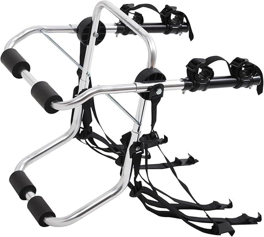 Rockland Aluminum 2-Bike Rack, 70 lbs Capacity, Lightweight Trunk Mount Bike Rack with Hooks and Loops, Fits 2" Receiver for Cars SUVs Minivans