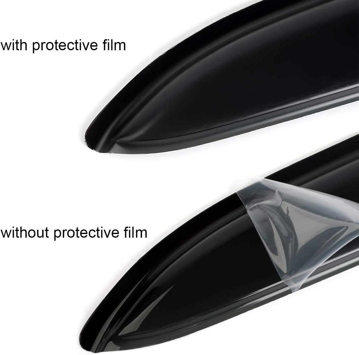 Side Window Deflector Visor Rain Guard,Outside Mount Tape-on Shatterproof Dark Smoke,4pc Window Shades fit for 2014-2022 Jeep Cherokee 94981