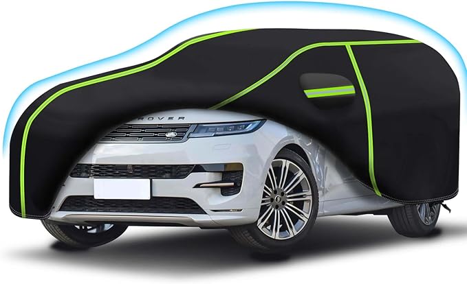 6 Layers Full Car Cover for 2013-2024 Land Rover Range Rover Sport,Waterproof All Weather PEVA New Materialsl Adding Cotton Protection with Door Zipper & Storage Bag