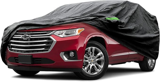 Proadsy 6 Layers SUV Car Cover Custom Fit for Chevrolet Chevy Traverse 2009-2024 2025 LT/LS/RS/Premier/High Country Windproof All Weather Waterproof Sun Rain UV Dust Snow Protection Outdoor Covers