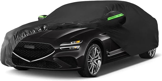 Proadsy 2025 Upgrade Car Cover Custom Fit for 2019-2025 Genesis G70, Waterproof All Weather for Automobiles, Full Exterior Cover Rain Snow Sun Protector Indoor Outdoor Car Cover