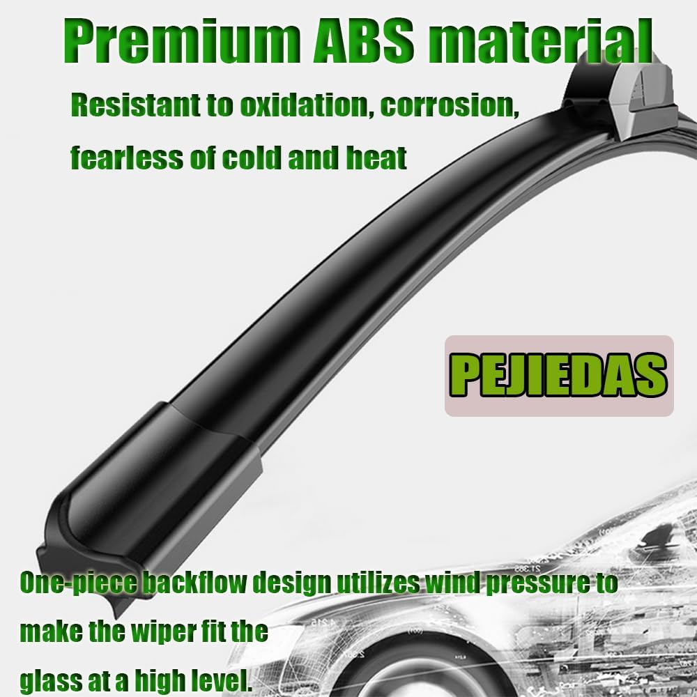 OEM Quality Front Wiper Blades, Replacement for 2013-2021 Toyota Land Cruiser,2009-2014 Acura TSX,2005-2015 Nissan Armada, OE Original Style (24 Inch + 22 Inch Front Wiper Blades)