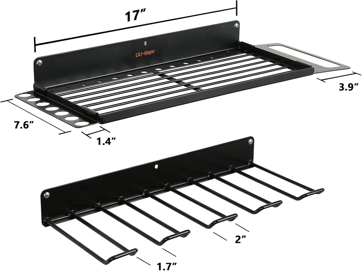 Power Tool Organizer for Garage Organization,Drill Holder Wall Mount for Tool Stoarge, Tool Organizers and Garage Storage Shelves for Charging.Heavy Duty With 4 Holders