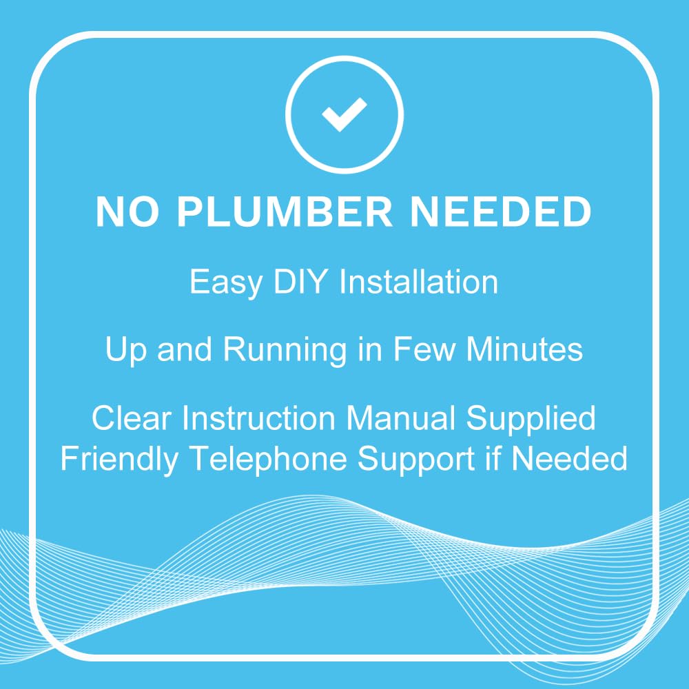 EDDY Inductive No Salt Water Softener Alternative | Electronic Water Descaler for Whole House | Reduces Limescale | Electromagnetic Water Conditioner