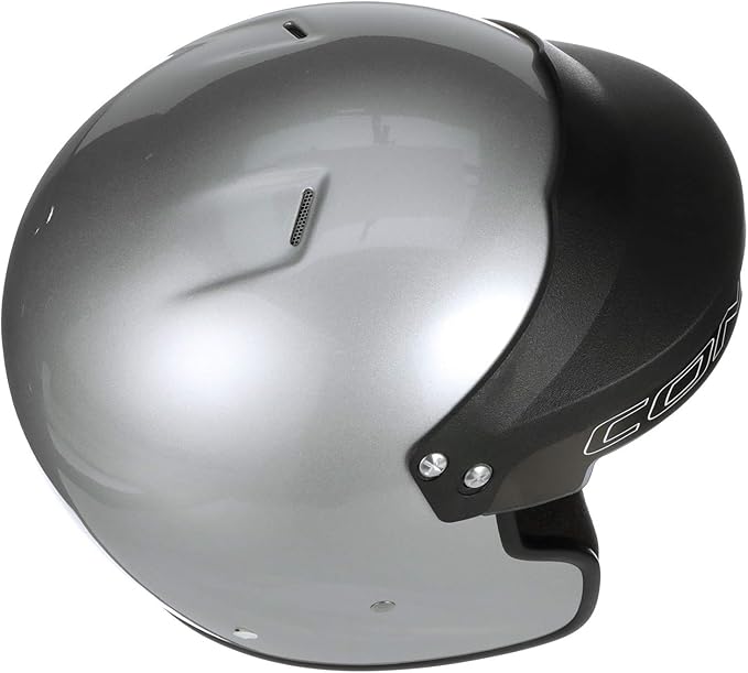 Conquer Snell SA2020 Approved Open Face Auto Racing Race Car Helmet - Adult | Men | Women | Youth - ( Black / White / Silver )