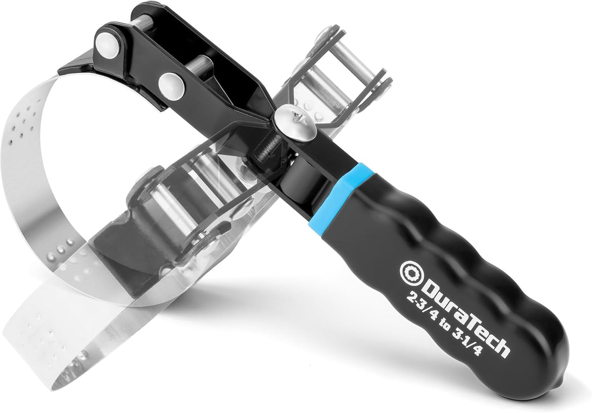 DURATECH Small Swivel Oil Filter Wrench，5 Gear Adjustment Oil Filter Removal Tool Fits Filters 2-3/4" to 3-1/4", Perfect for Car Repair Tools