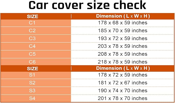 Large Car Covers Waterproof for All Weather Protection with Silver Stripe Design, Car Cover for Automobiles Universal Fit Cadillac Deville, Lincoln Continental Town, Ford Crown Victoria