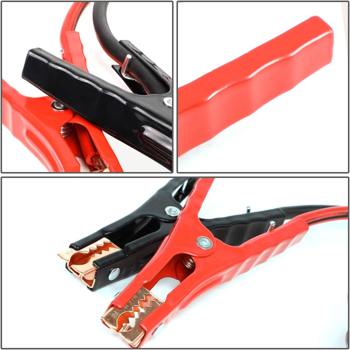 Auto Dynasty Heavy Duty 16Ft 6Gauge Booster Cable Power Jumper 400AMP Emergency Battery Start Car/Motorcycle