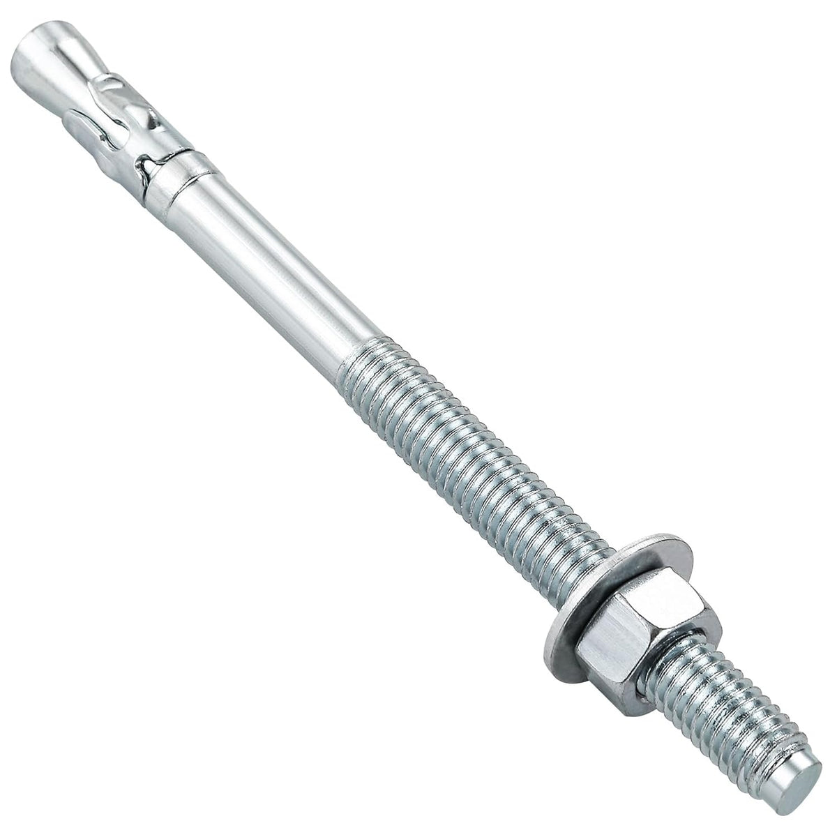 5/16x4" 30Pcs Inch Standard Fasteners for Heavy-Duty Zinc Wedge Anchors for Cement and Concrete