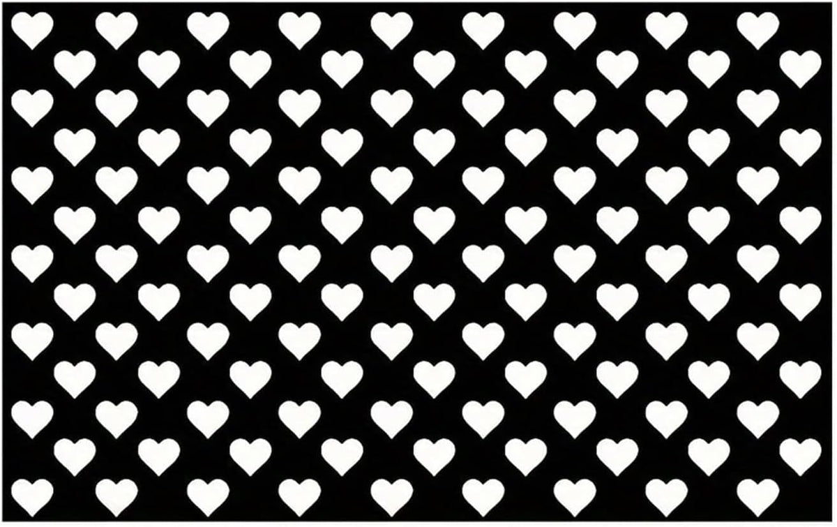Car Rear Tail Light Lamp Stickers, Hollow Heart Pattern Sticker, Waterproof Taillight Tint Film Sheet for Car Rear Tail Lights, Funny DIY Headlamp Taillight Cover Trim (Black)