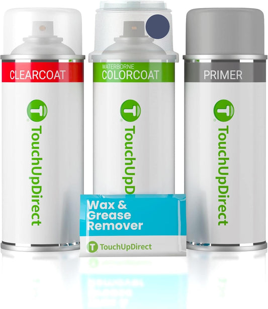 TouchUpDirect 8V5 Shoreline Blue Pearl Compatible with Toyota Exact Match Touch Up Paint Aerosol - Preferred Kit