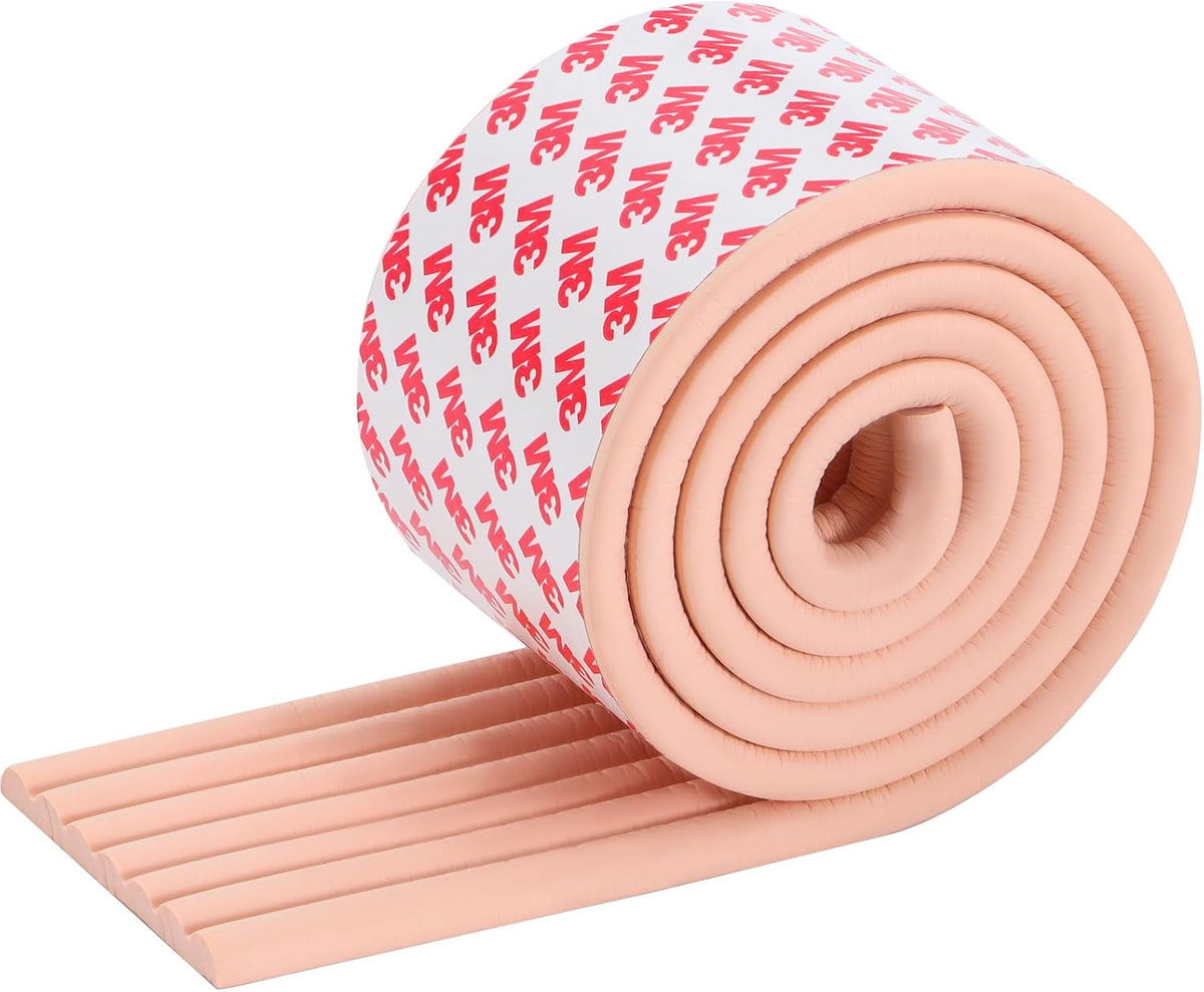 Corner Protector for Baby, Widen Edge Protector with Adhesive Backing, Baby Proofing Edge Corner Protectors Self Adhesive Furniture Corner Guard Bumper for Table, Desk, Fireplace (Pink, 6.6ft)