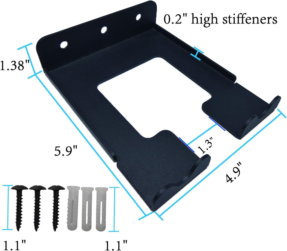 Heavy Duty Chainsaw Wall Mount Holder, Chainsaw Hanger Rack Organizer for Garage, Workshop, Garden (1, Garage Organizer Trimmer Rack)