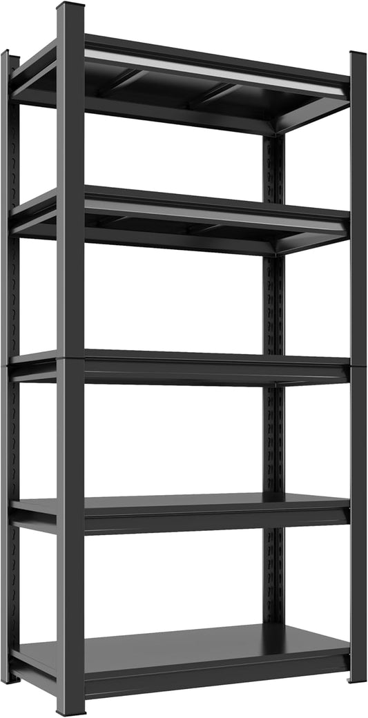 Metal Garage Shelving Unit, Heavy Duty 5-Tier Adjustable Storage Rack, Steel Shelving,2000 lbs Capacity, Industrial Shelves for Heavy Tools and Equipment (5-Tier 54" H x20 W x 14" D)