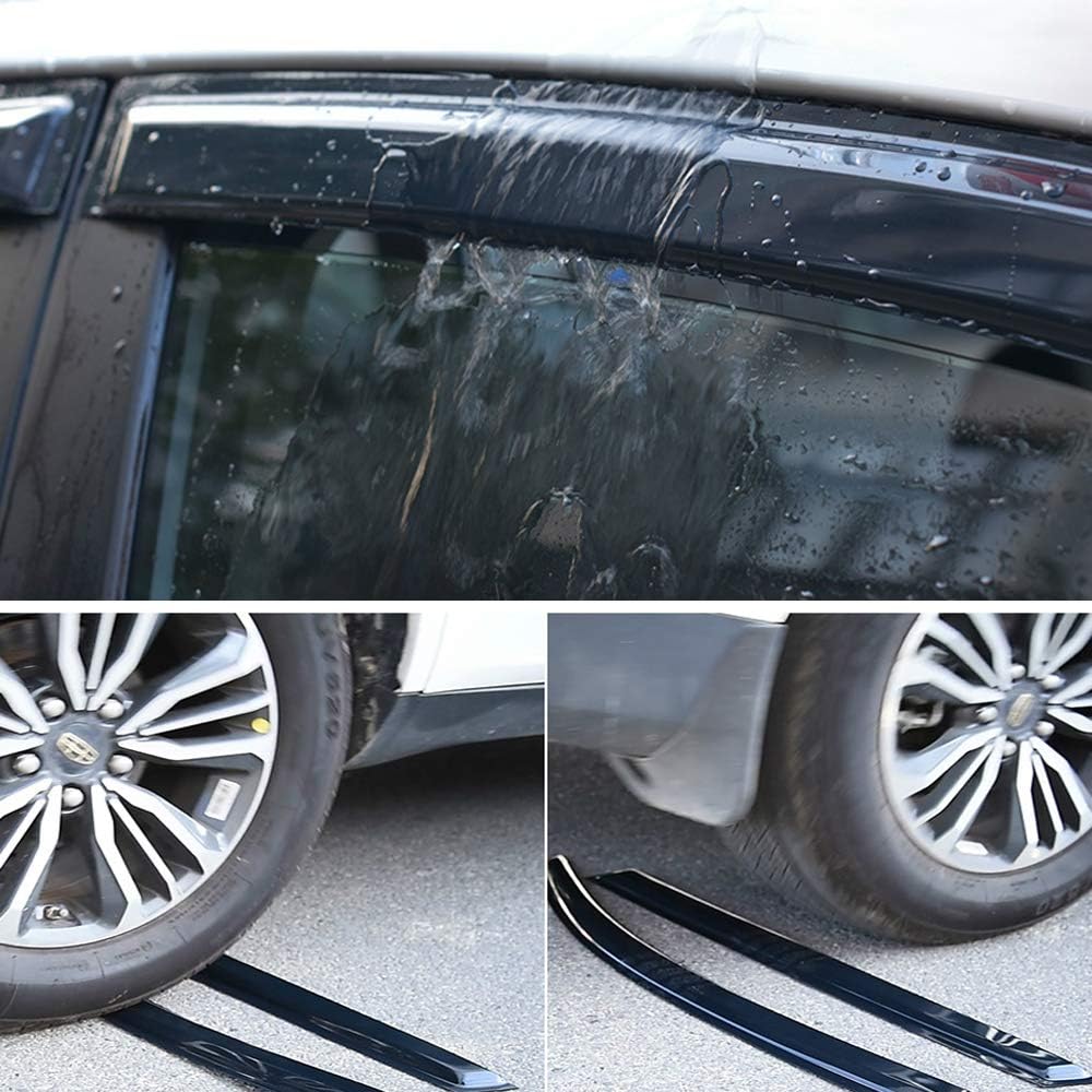 94960 Side Window Visor Wind Vent Deflector fit for 2008-2012 Honda Accord Sedan,4pcs Nice Looking Outside Mount Style Shade Sun Rain Guards Set