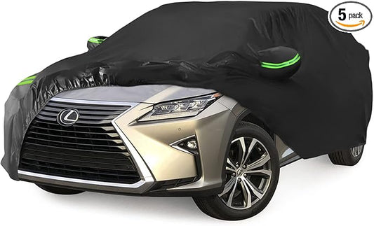 Proadsy 2025 Upgrade Car Cover Compatible with Lexus RX RX350 RX450H 2015-2025 Windproof All Weather Waterproof Sun Rain UV Dust Snow Protection Outdoor Covers