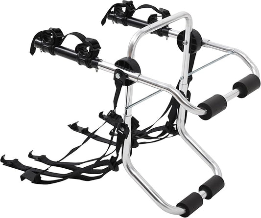 Young Aluminum 2-Bike Rack Trunk Mount, Hightweight for 2 Bicycles Up to 70 lbs Load