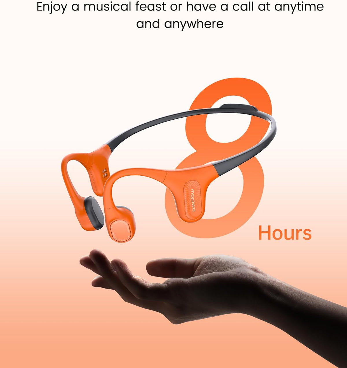 Aerra Bone Conduction Sport Headphones, IP67 Waterproof Workout Earphones, Open-Ear, Wireless Bluetooth with Mic, Secure and Comfortable for Running and Cycling, Pink and Purple
