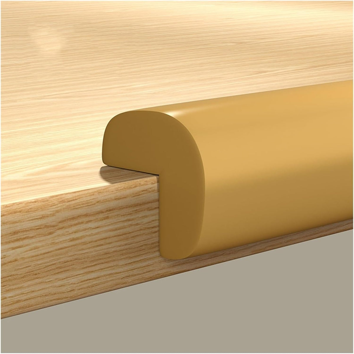 XPLKQXE Sharp Edge Safety Corner Edge Foam Padding, Edge Guards Bumpers Adhesive, Edge Corner Protector Guards for Table Edges & Sharp Corners(Woody,4pcs)