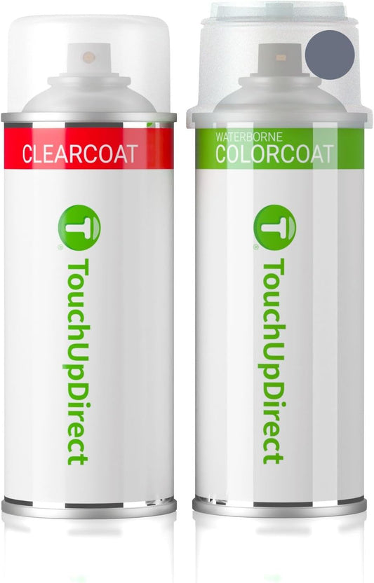 TouchUpDirect 1K3 Celestite Gray Metallic Compatible with Toyota Exact Match Touch Up Paint Aerosol - Essential Kit