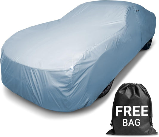 iCarCover Premium Car Cover for 1982-1986 Pontiac Bonneville Heavy Duty Waterproof All-Weather Automobiles Custom Fit Indoor Outdoor UV Snow Protection Covers with Straps and Bag