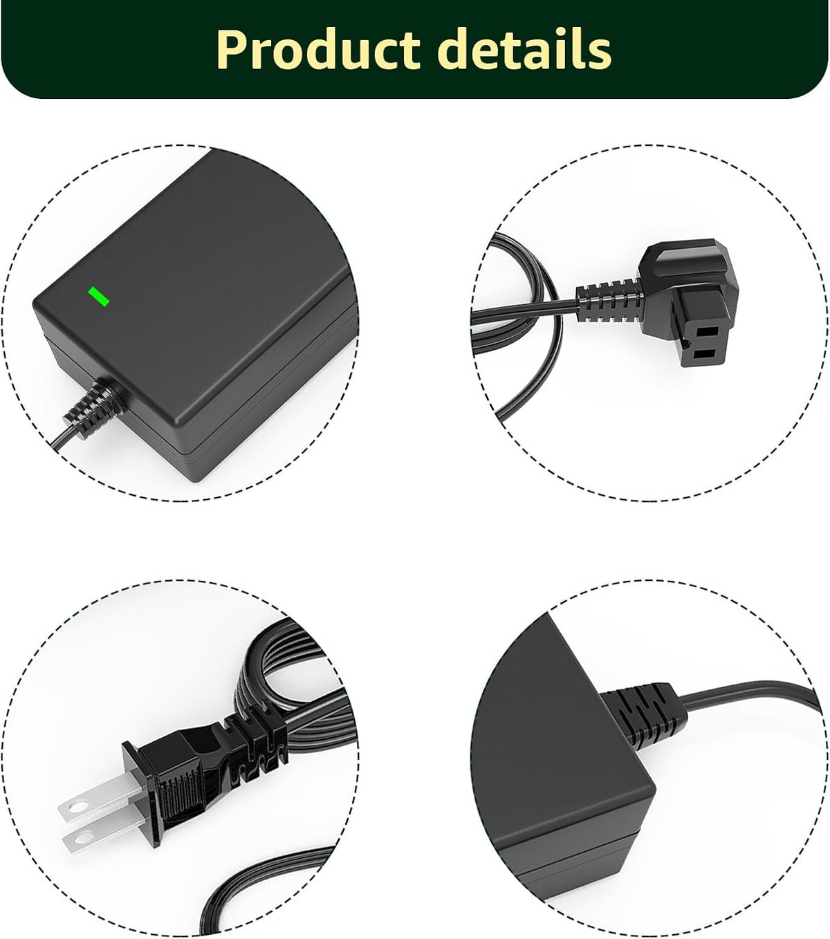 Power Cord Compatible with Alpicool, Bodega, Euhomy, BougeRV, ARB, ICECO, Setpower, JoyTutus for Most Car Refrigerators﻿