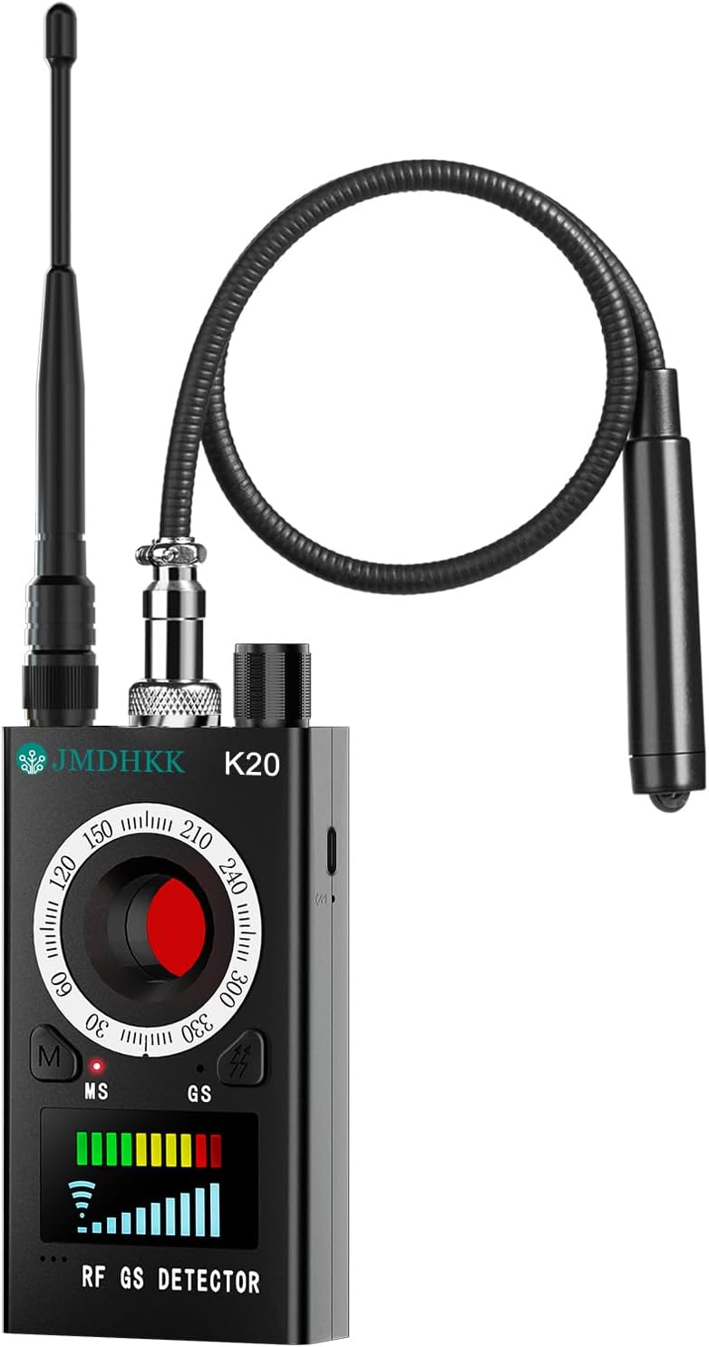 JMDHKK Hidden Camera Detector, Bug Detector & GPS Tracker Detector – RF Detector & Camera Finder for Hotel, Travel, Car, Office, Home Privacy Protection