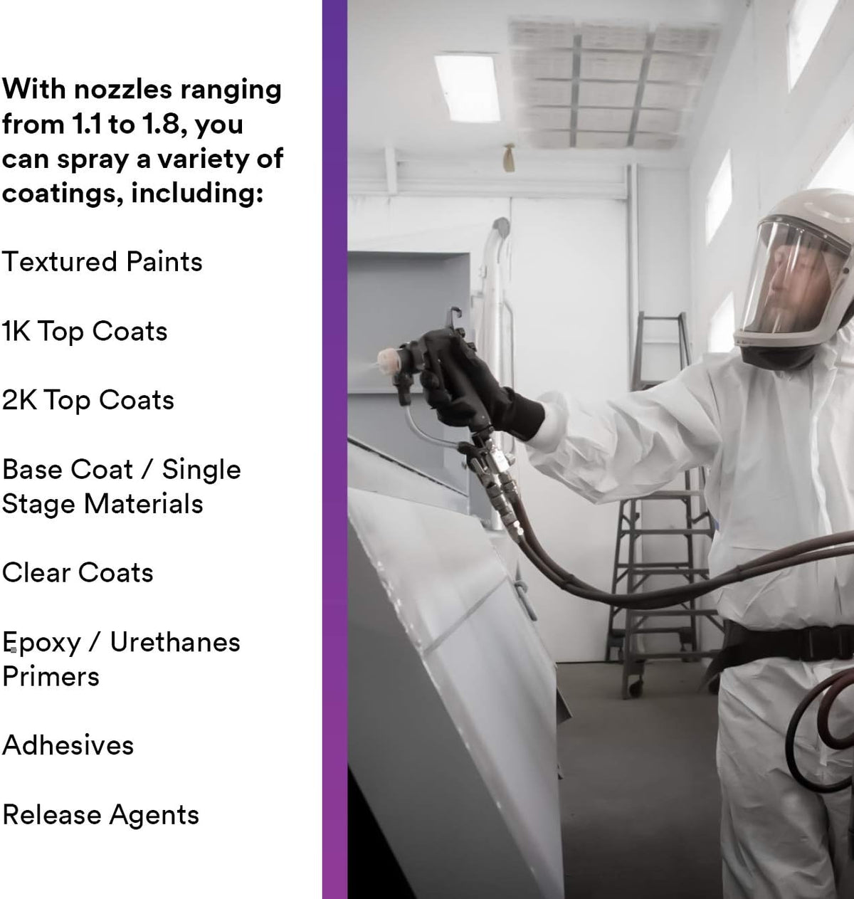 3M Performance Pressure HVLP Atomizing Head Refill Variety Kit, 26830, for use with 3M Performance Industrial Spray Gun, Sizes 1.1, 1.4, 1.8