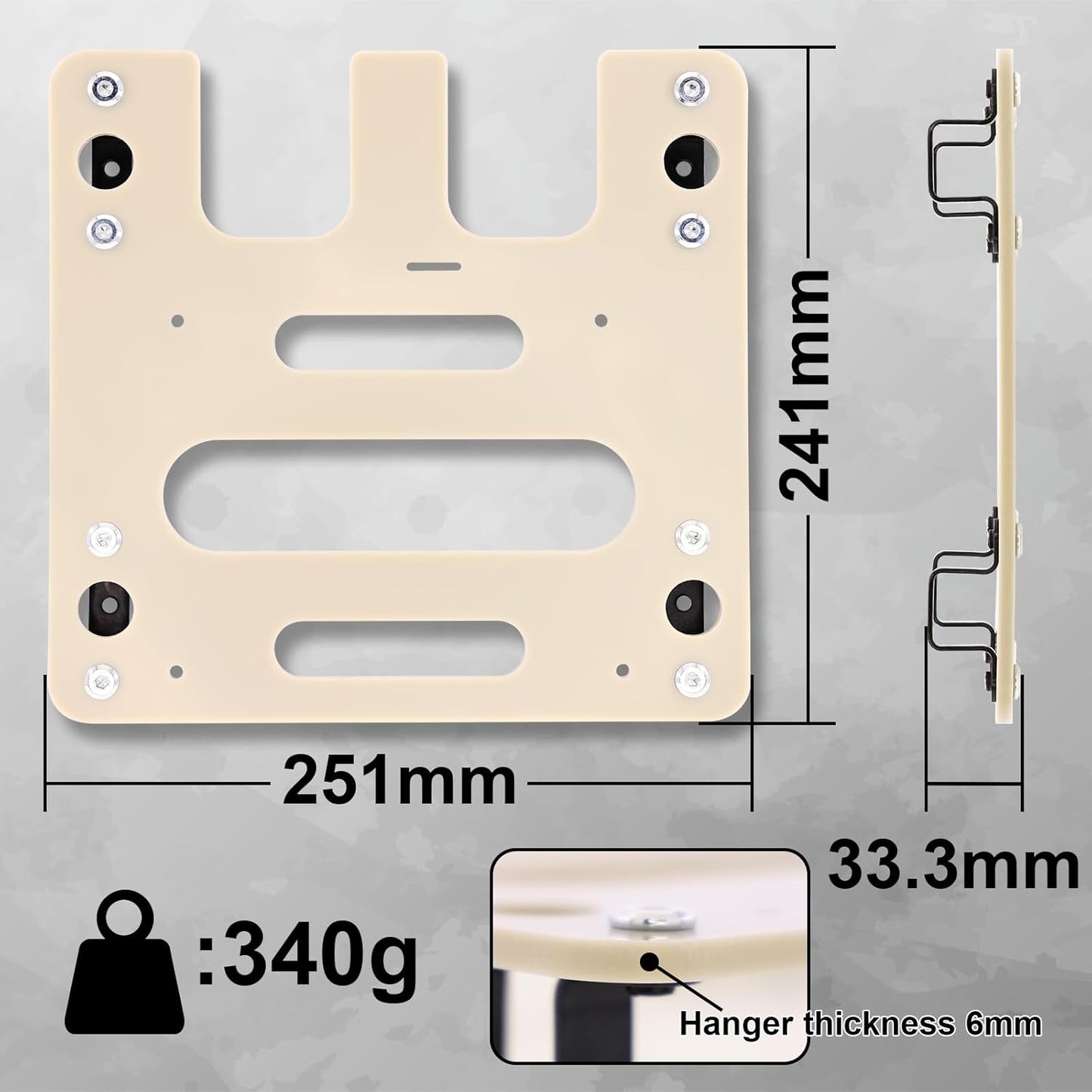 FETESNICE Wall Mount for Makita Charger, Flame Retardant Synthetic Materials Stable 2-batteries Holder and Charger Holder, Ideal Wall Mount for Makita Battery Holder, Suitable for Workshop and Garage