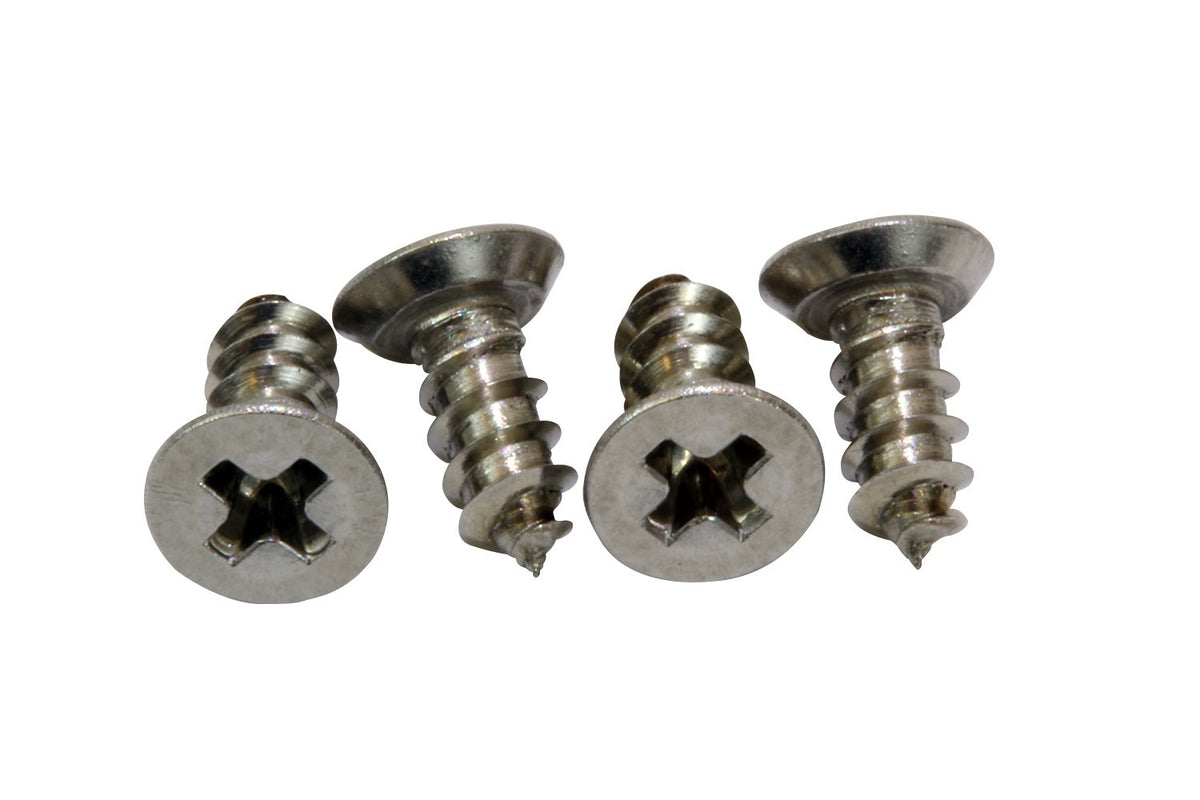 Bolt Dropper #4 x 3/8" Stainless Steel Flat Head Phillips Wood Screw, (100 pc), 18-8 (304) Stainless Steel Sheet Metal Screws - Type A Point, Plain Finish