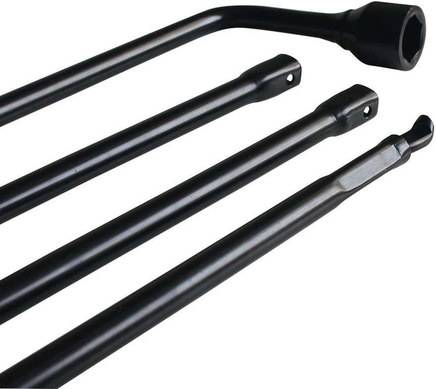 for Chevy Silverado 1500 /GMC Sierra 1500 Spare Tire Iron Tools Wrench Kit Replace 22969377 20782708 & Scissor Car Jack Wind Up Lift 2 Ton Capacity