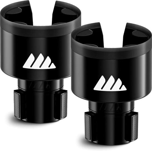 Integral Ultimate Expander Car Cup Holder - Adjustable Base - Expander & Organizer for Vehicles - Compatible with Coffee Mug, Yeti 14/24/36/46oz, Ramblers, Hydro Flasks 32/40oz, 3.4"-4.0" Bottles