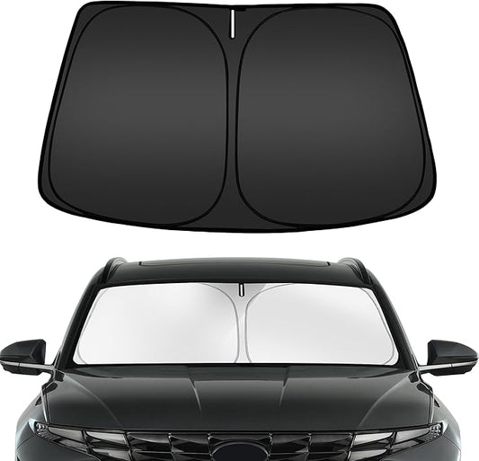 ARISMOTOR Windshield Sun Shade for Hyun-dai Tucson 2022-2025 2026, Custom Fit Foldable Front Window Sunshade Sun Visor Protector, Block UV Rays Keep Your Car Cooler