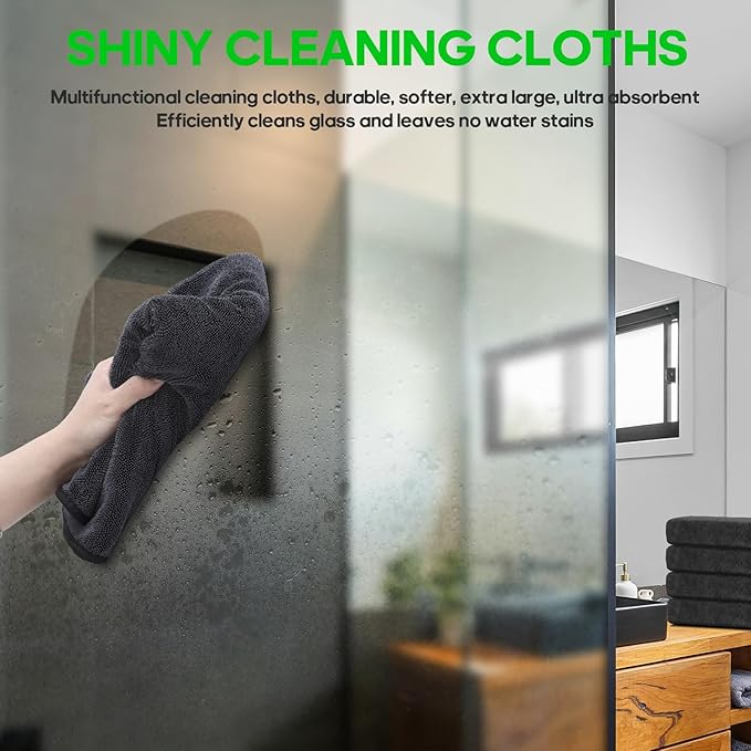 2 Pack Microfiber Towels (36"x 24") Extra Large Ultra Absorbent Drying Towel for Cars and Trucks, Without Streaks, Scratches, or Water Spots