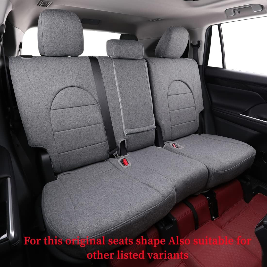 coverdream Custom Seat Covers Compatible with Select Toyota Camry Hybrid LE,Hybrid SE 2018 2019 2020 2021 2022 2023 Models (Gray,Full Set)