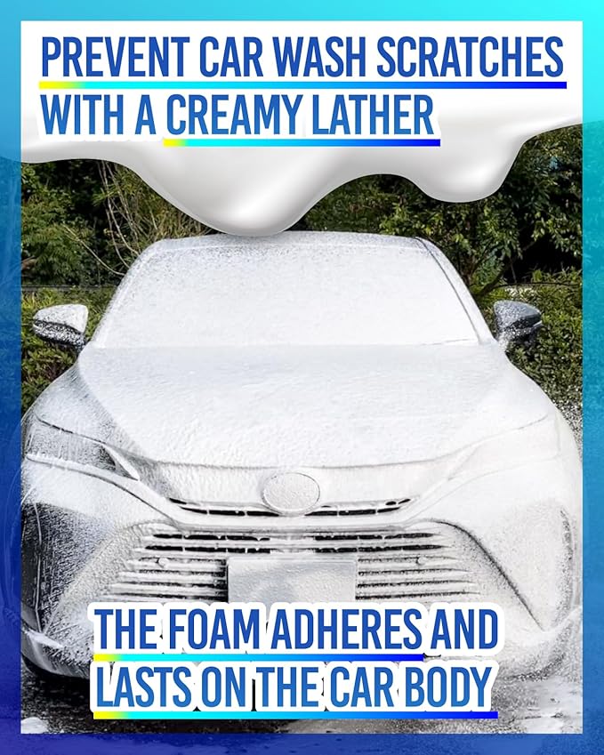 MJJC Foam (128 fl oz) Ultimate Snow Foam Car Wash Soap Specialized Car Shampoo for Foam Cannon and Pressure Washer, Safe for Cars (pH Neutral, 10x Concentrated) (Refreshing cider aroma)