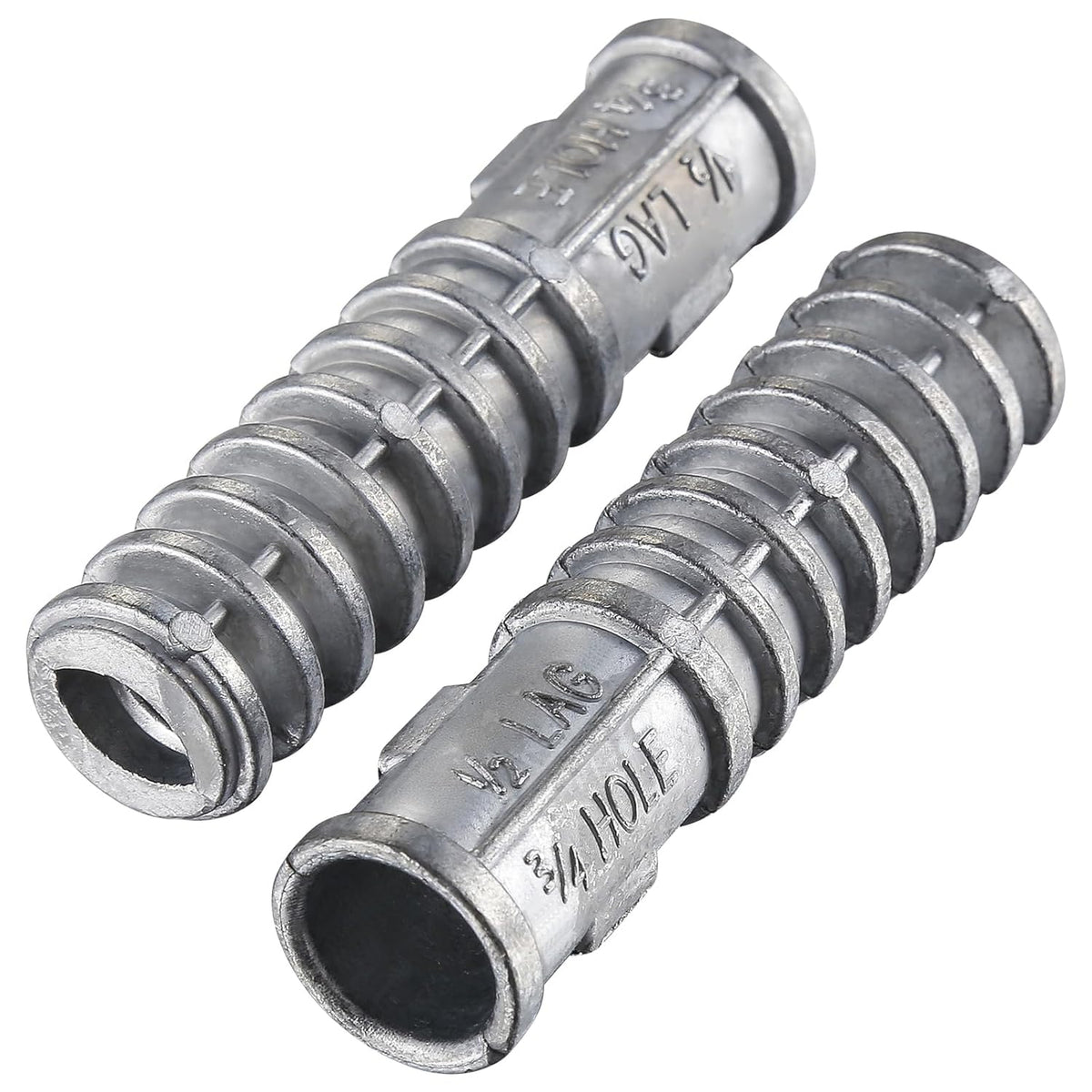 Wensilon(50pcs) 1/4 * 1 Lag Shield Anchor Long Zinc Alloy Bolts Concrete Anchors, Zinc Alloy Masonry Anchors Hole