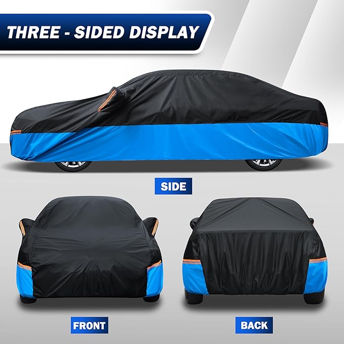 Car Cover Waterproof All Weather Outdoor Windproof Dustproof UV Protection Fit SUV