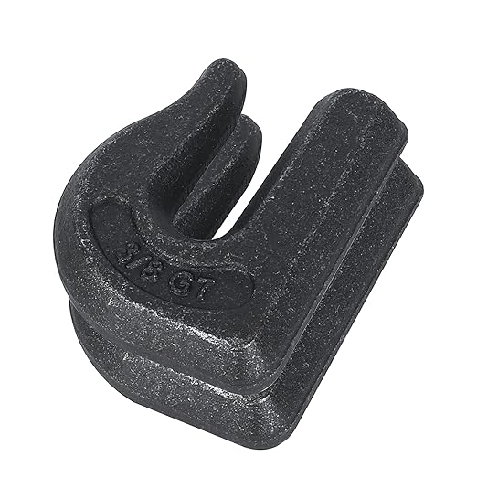3/8 inch Weld On Grab Hooks,6PCS Heavy Duty Clevis Grab Chain Hook, G70 Tractor Bucket Hooks Great for Car, Truck, Tractors, Loader Bucket Forklift Trailer