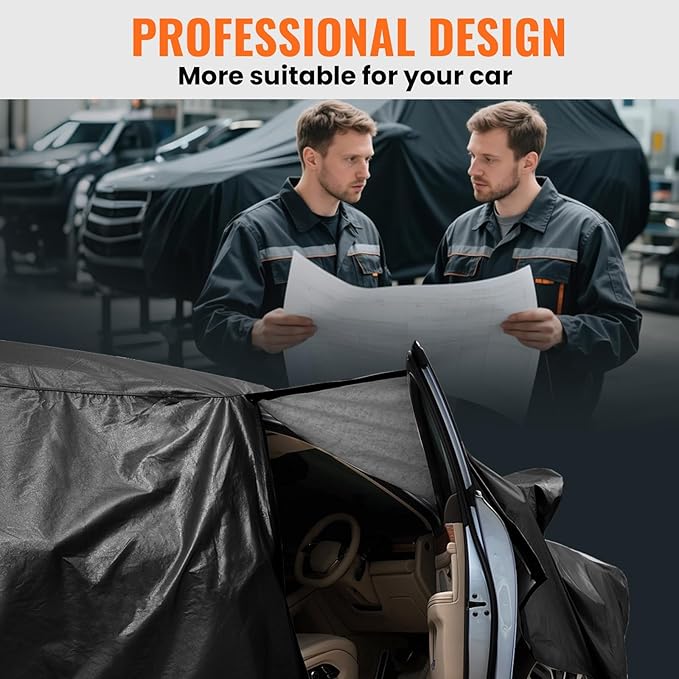 Mercedes Benz GLE Car Cover 100% Waterproof All Weather, Gift with Towel, 10 Layers SUV Car Cover Custom Fit 2015-2025 GLE 350/450/580, 63/53AMG, Outdoor Cover Rain Sun UV Protect with Door Zipper.