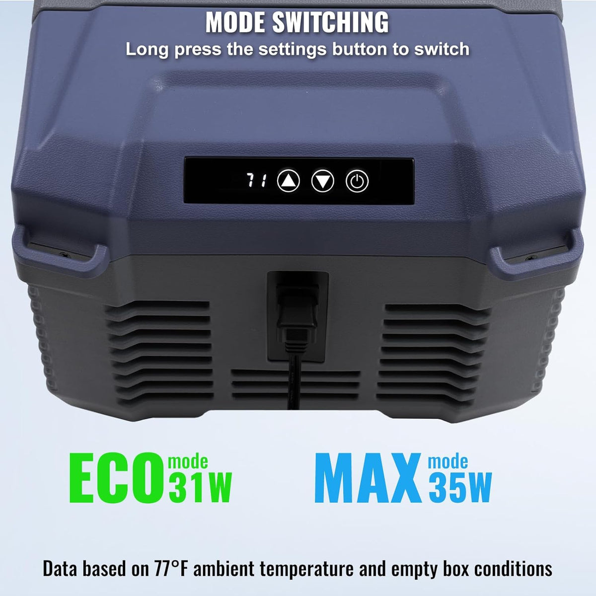 VEVOR Car Refrigerator, 12 Volt Car Refrigerator Fridge, 9 L Single Zone Portable Freezer, -4℉-68℉ Adjustable Range, 12/24V DC and 100-240V AC Compressor Cooler for Outdoor, Camping, RV