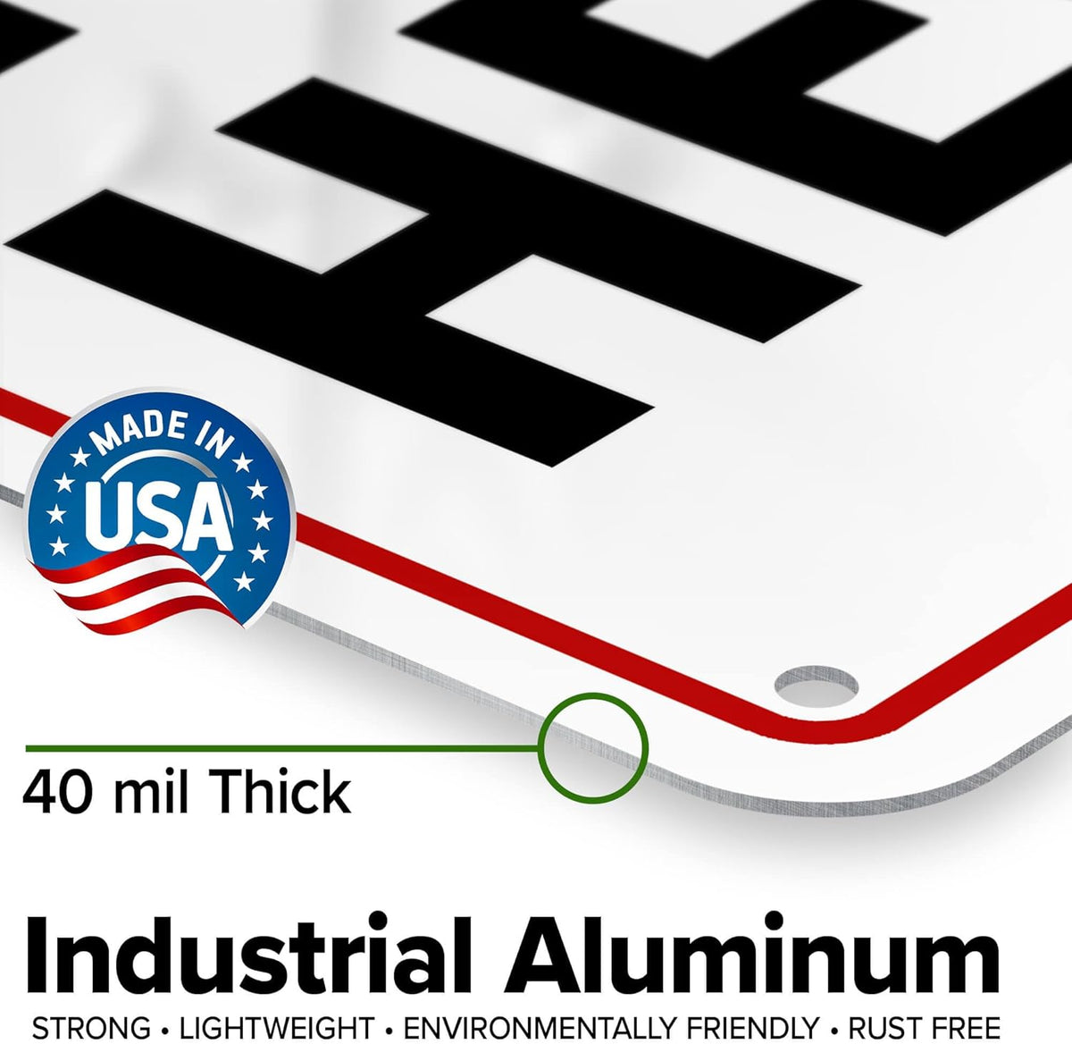 Custom Sign, Custom Sign for Business, Indoor/Outdoor use. 7x10 Inches, Rust Free .040 Aluminum, Fade Resistant, Made in USA by My Sign Center (Header)