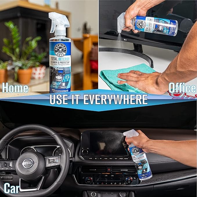 Chemical Guys Total Interior Cleaner and Protectant, Safe for Cars, Trucks, SUVs, Jeeps, Motorcycles, RVs & More, 32 fl oz