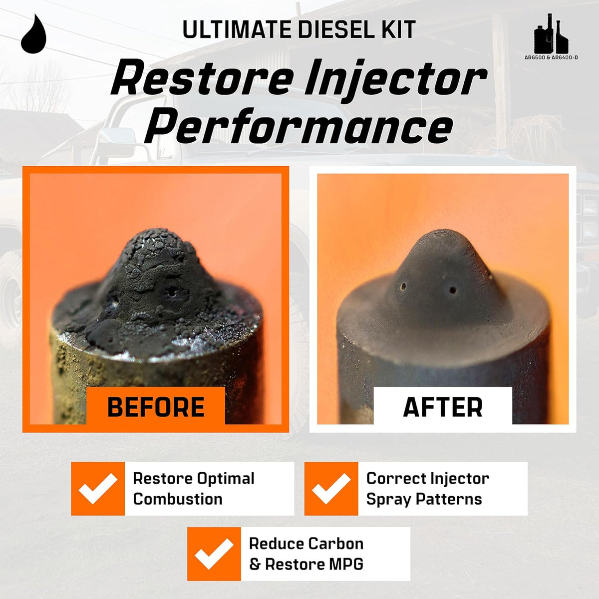 Archoil Ultimate Diesel Kit - AR9100 Friction Modifier (16oz) + AR6500 Diesel Treatment (40oz) + AR6400-D Diesel Fuel System Cleaner (12oz)