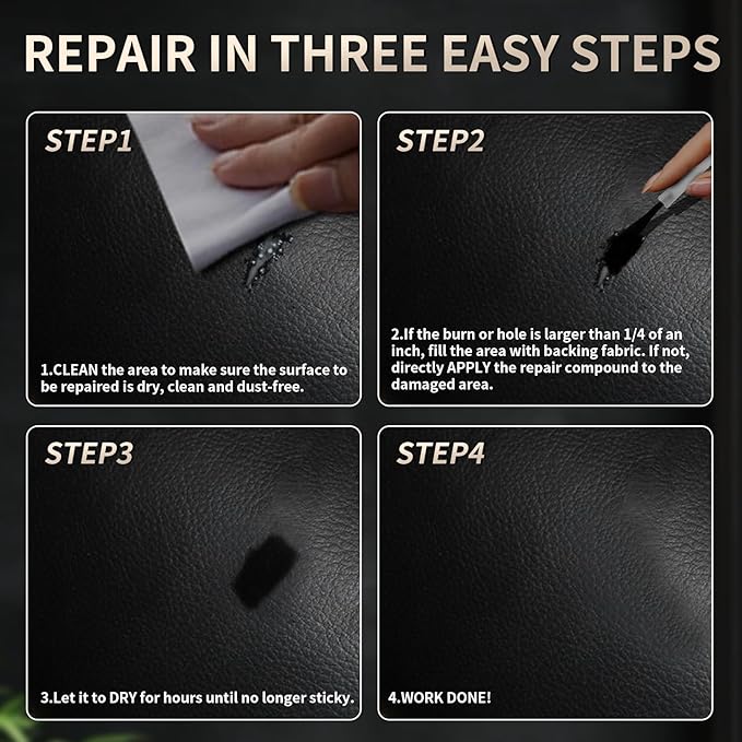 Advanced Leather Repair Gel, 2025 New Leather Repair Coloured Cream Gel, Upgrade Professional Leather Repair Kit for Car Seat Vinyl Repair Kit, Multifunctional Couch and Jacket Repair Kit (Dark Red)