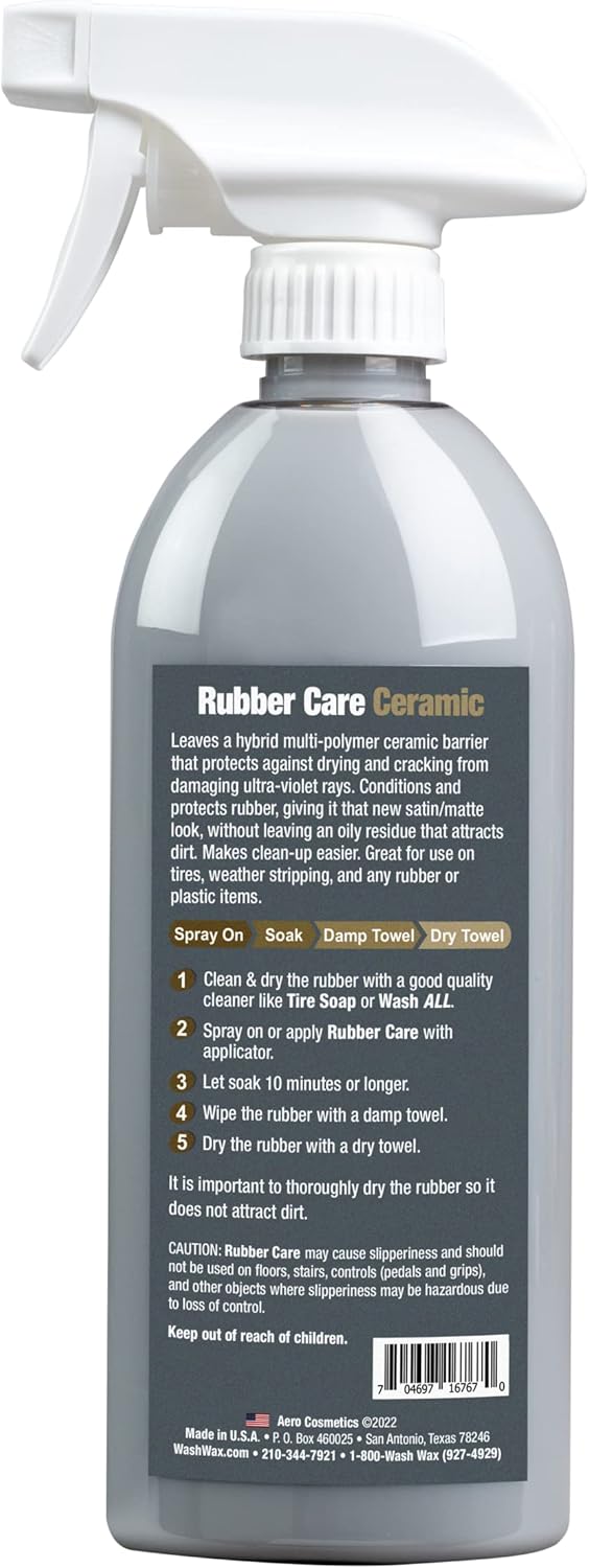 Aero Cosmetics Ceramic Tire Dressing Protector, No Tire Shine, No Dirt or Brake Dust Attracting Residue 16 Fl. oz (2-Pack) Satin/Matte Finish Stays Clean Longer Cleans Up Easier Aircraft Grade