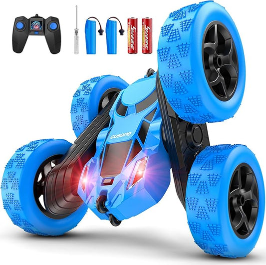 cosone Remote Control Car RC Cars for Kids Toys Rechargeable 360° Rotating 2.4Ghz RC Stunt Car for Kids Birthday Gift for 6 Years Old Boys Toys 6 7 8 9 10 Years Old Boy Gift Ideas