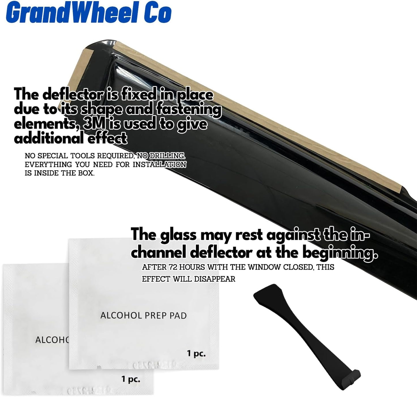 Window Deflectors Smoke Tinted in-Channel Side Window Vent Visor Deflectors Rain Guards Compatible with Outback 2020-2025 - 4pcs. GW0884